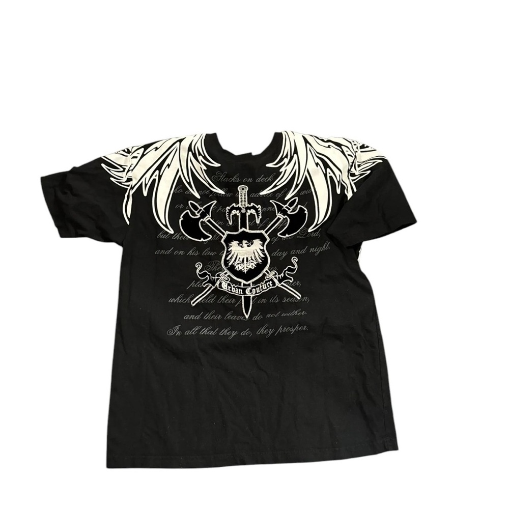 mens sz Medium streetwear goth Victorious LA shirt embroidered 100% cotton